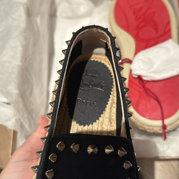 CHRISTIAN LOUBOUTIN Navy Blue Espadrilles - Picture 6 of 6
